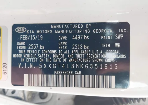 5XXGT4L38KG351615